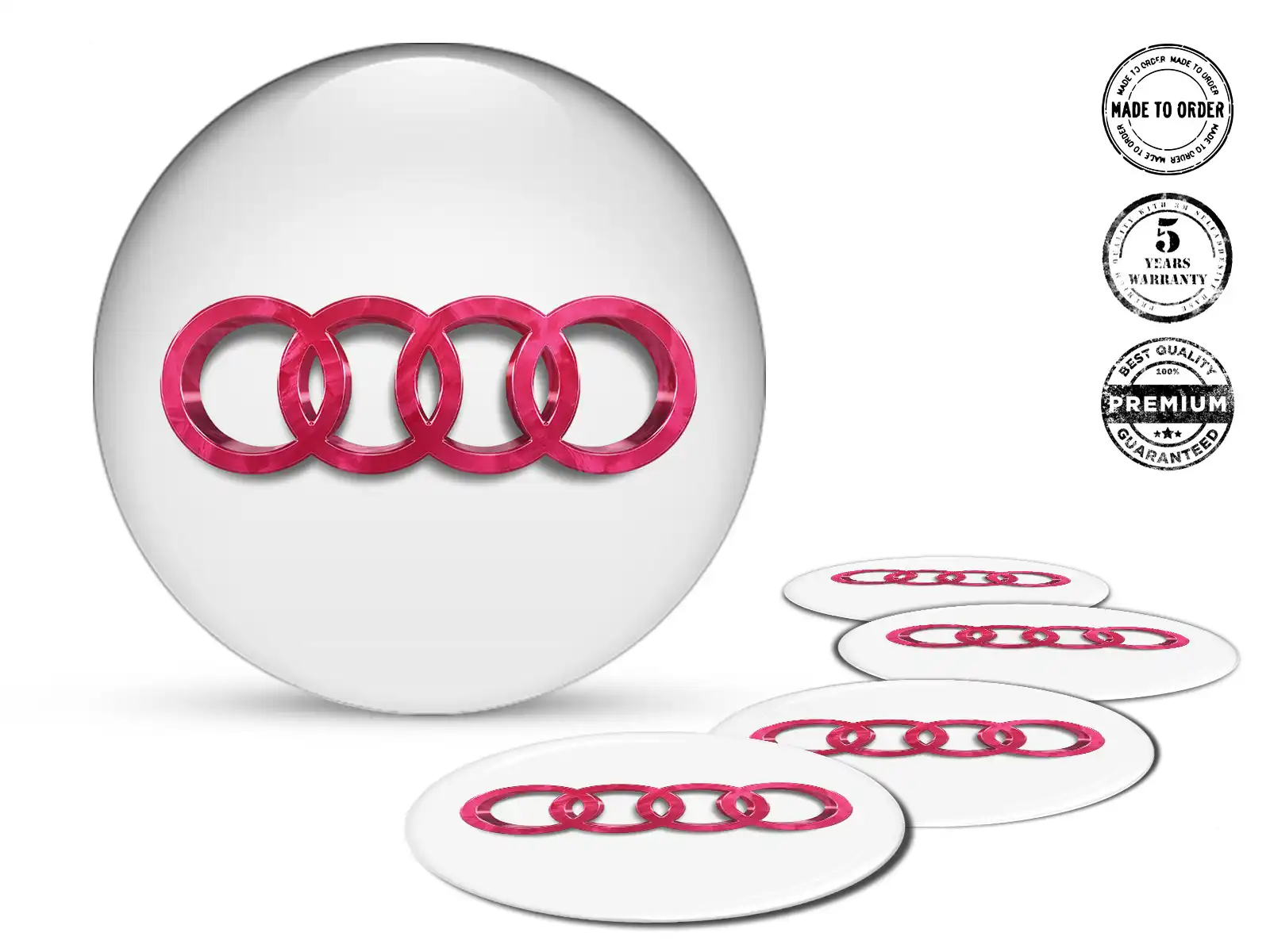 Audi Calcomanías de Cúpula Edición Emblemas Autos Custom